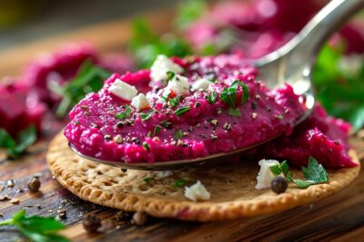 Tartinade de feta à la betterave