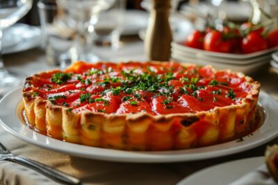 Découvrez comment sublimer votre table avec un délicieux flan de poivrons rouges, une entrée parfaite!