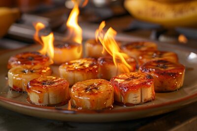 Découvrez comment transformer votre soirée avec des bananes flambées au cointreau