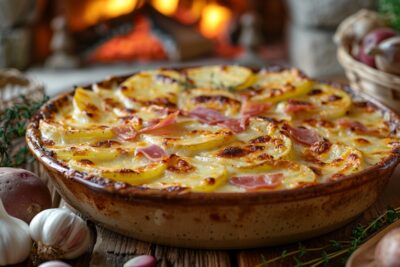 Découvrez le gratin montagnard au jambon cru : une recette réconfortante pour ravir vos papilles
