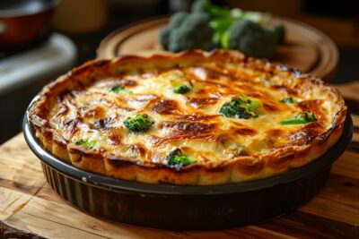 La recette réinventée : découvrez comment préparer une tourte au munster et aux brocolis qui ravira vos papilles et celles de vos invités