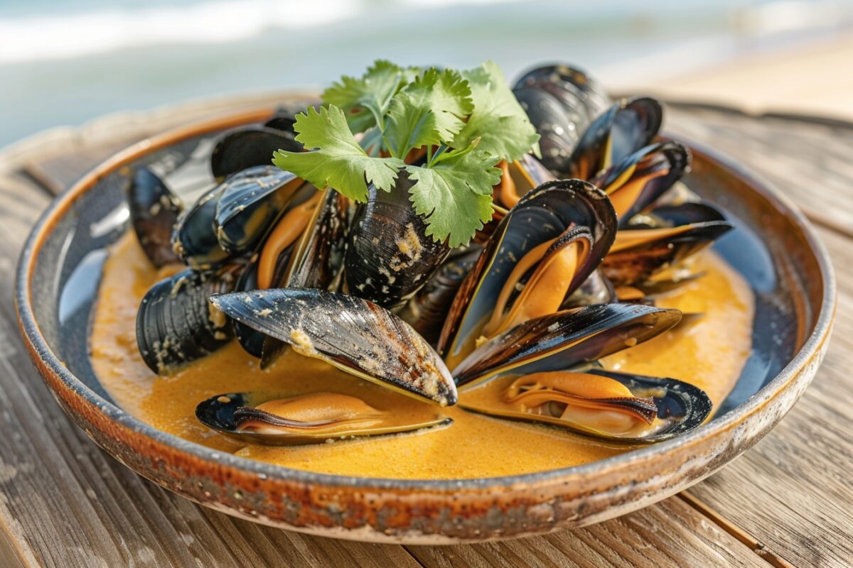 Redécouvrez les moules avec cette recette irrésistible de sauce à la crème et au curry