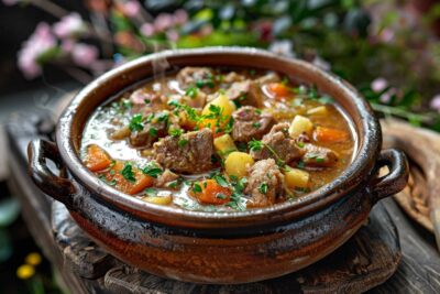 Redécouvrez les saveurs du printemps avec cette recette incontournable de ragoût d’agneau